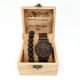 Drevené Hodinky Chrono - Ebenové Drevo