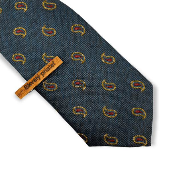 Personalizovaná Drevená Kravatová Spona Vintage – Zebrové Drevo, personalizovaný darček, drevená kravatova spona, drevené darčeky, drevené doplnky, drevený motýlik, darčekový set, drevené manžetové gombíky