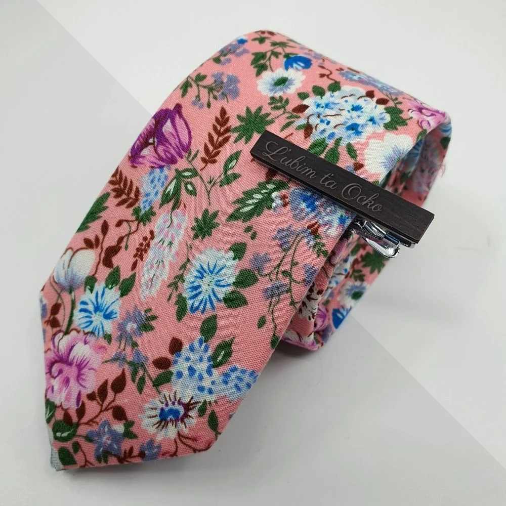 Personalizovaná Drevená Kravatová Spona Vintage – Ebenové Drevo, personalizovaný darček, drevená kravatova spona, drevené darčeky