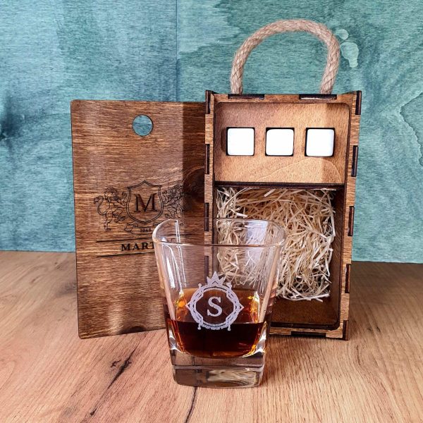 Personalizovaný Pohárový Set na Whisky/ Rum - Sottile